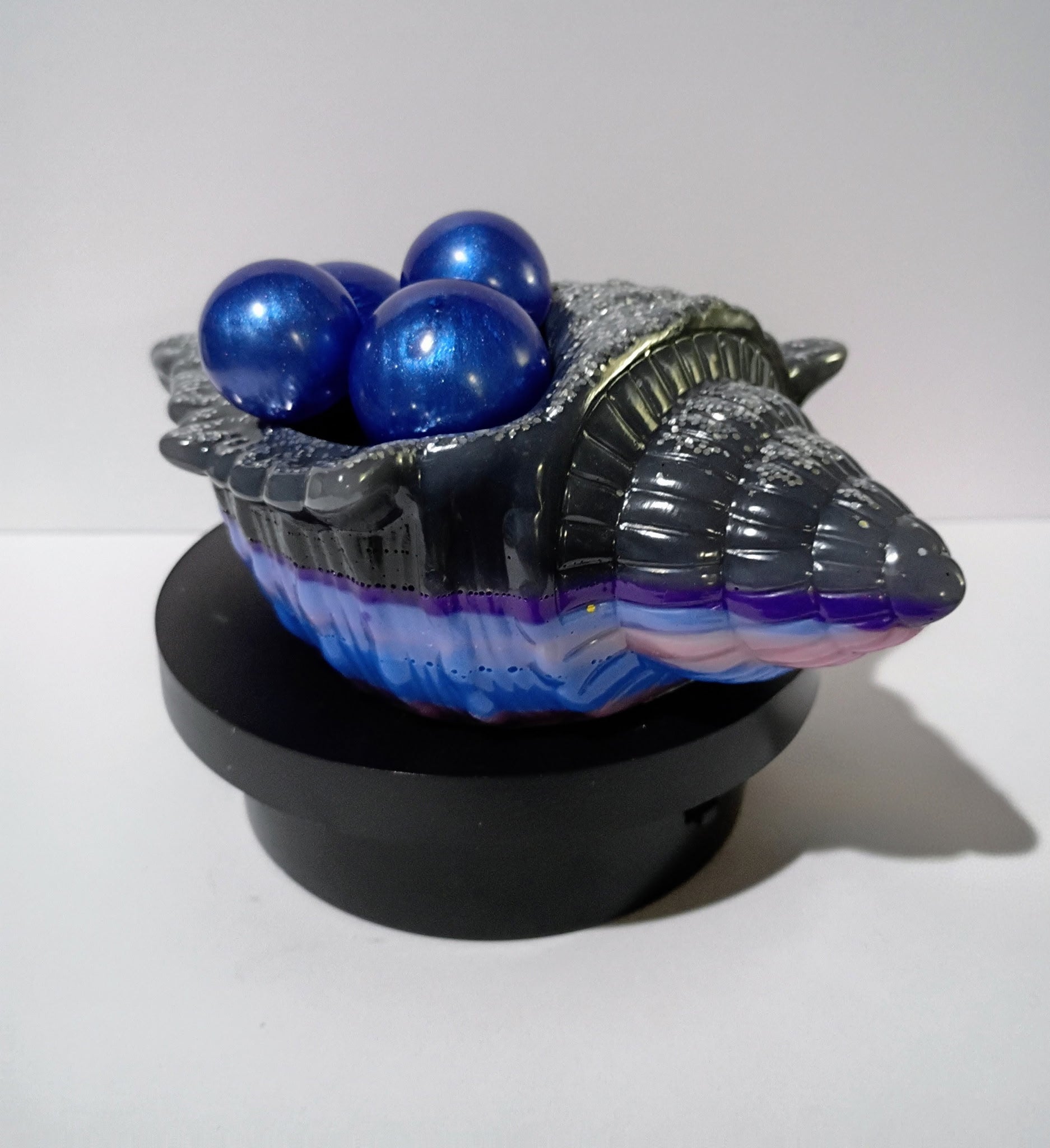 "Evil Eye" - Large Epoxy Seashell