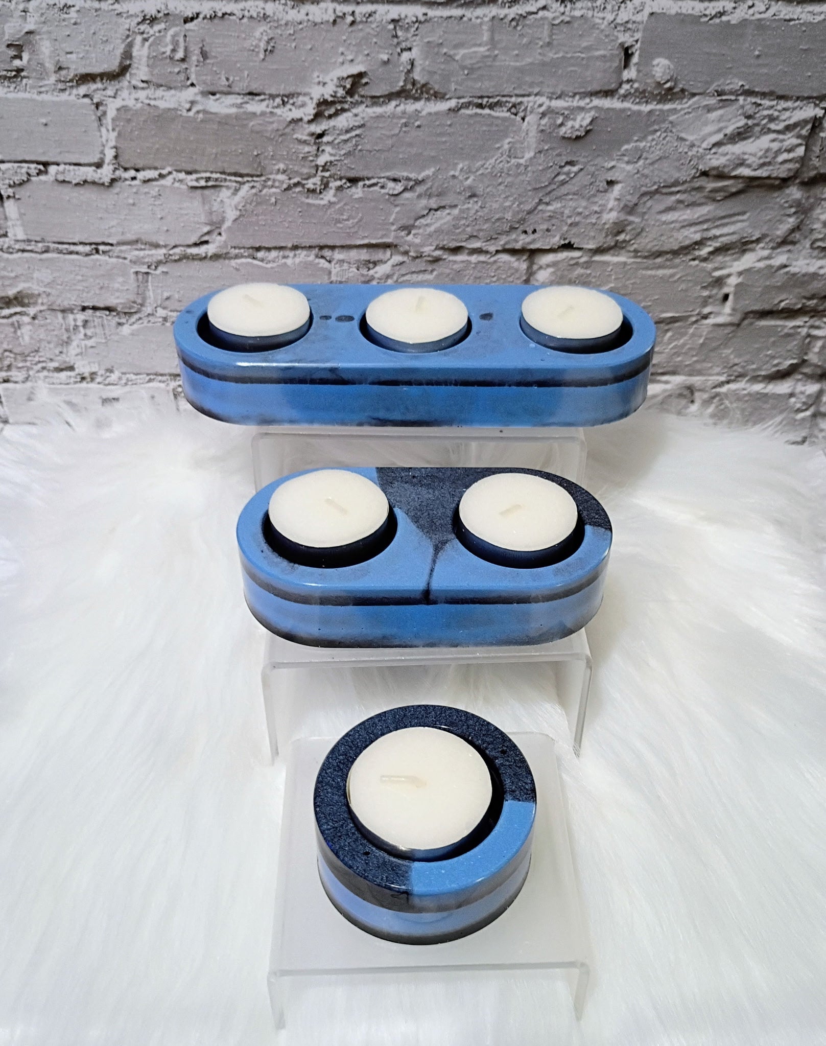 3 Piece Tea Light Candle Holder Set