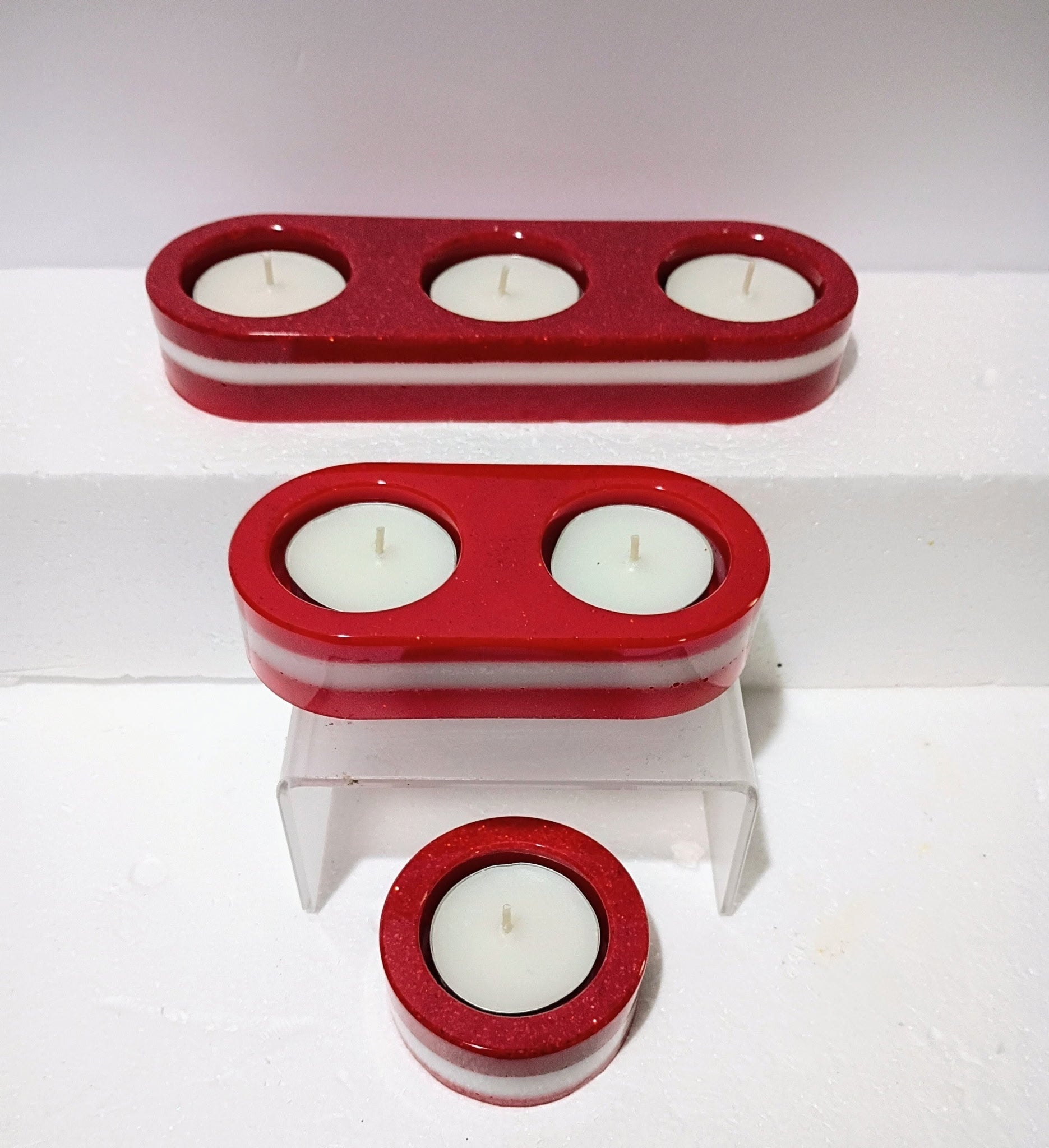3 Piece Tea Light Candle Holder Set
