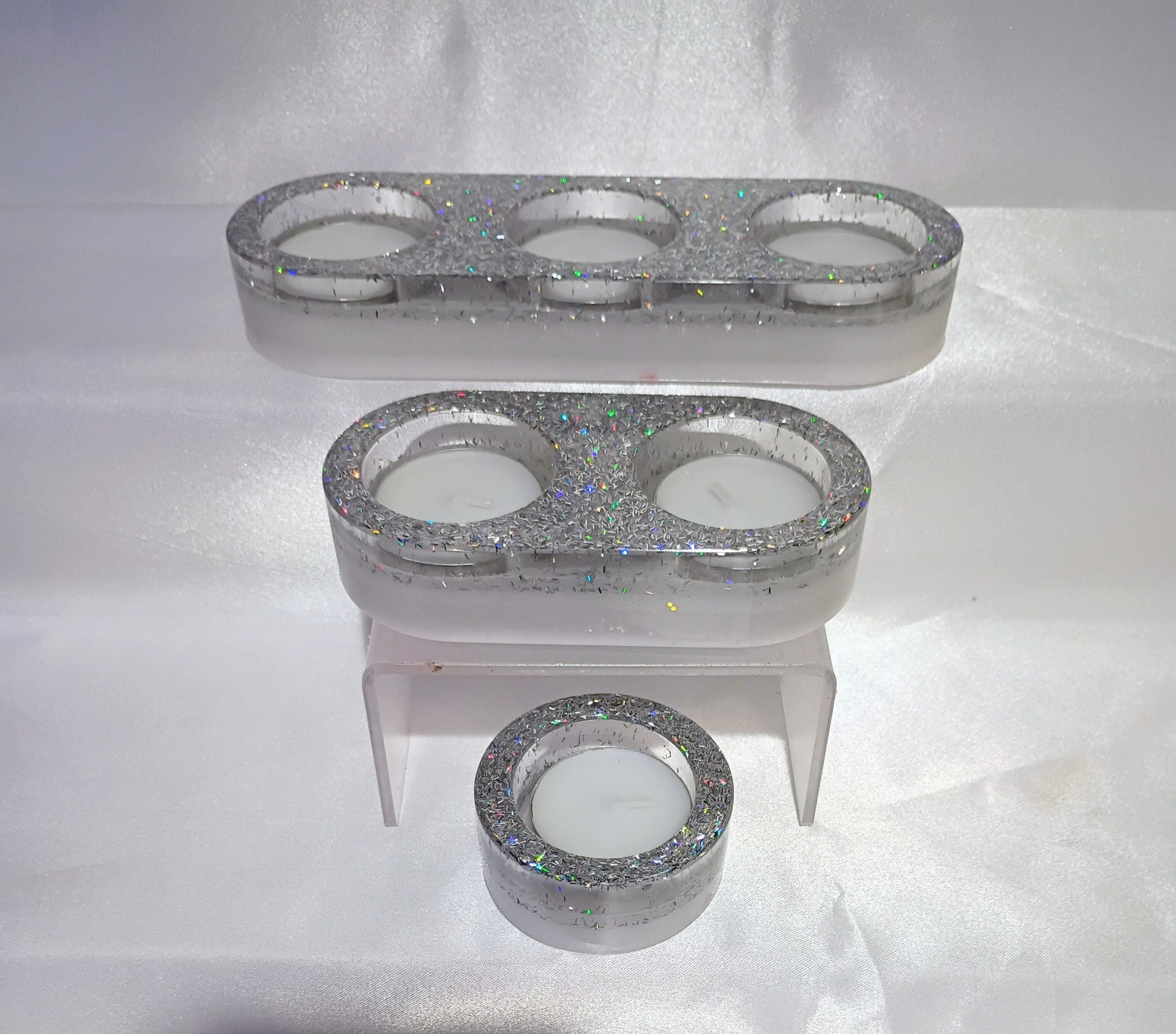 3 Piece Tea Light Candle Holder Set