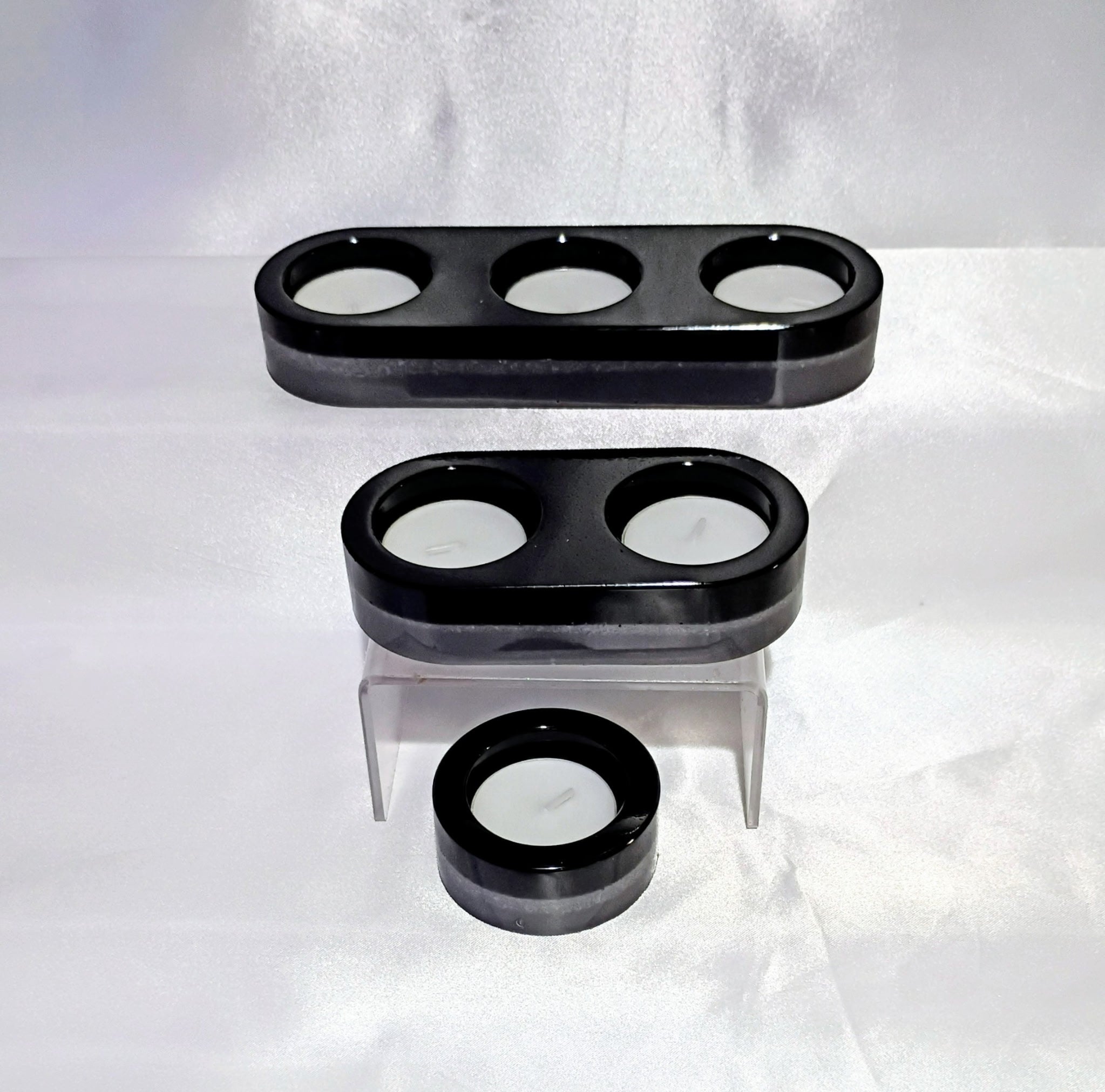 3 Piece Tea Light Candle Holder Set