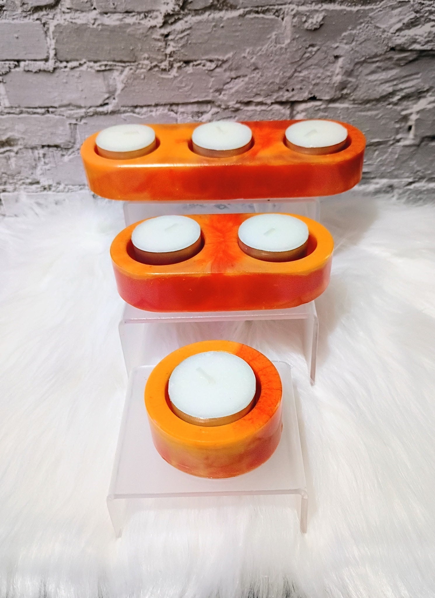 3 Piece Tea Light Candle Holder Set