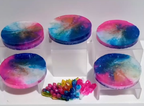 Coasters set w/ paperweight