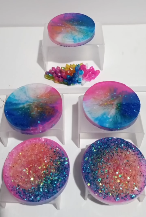 Coasters set w/ paperweight