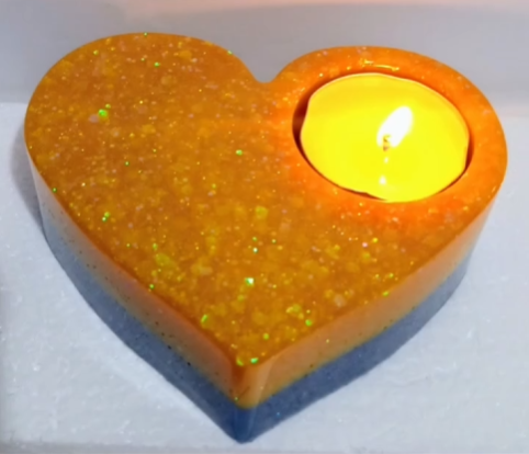 Heart tea light candle holders