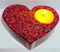 Heart tea light candle holders