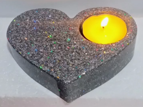 Heart tea light candle holders