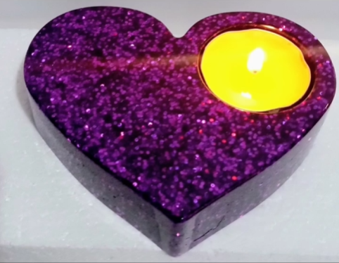 Heart tea light candle holders