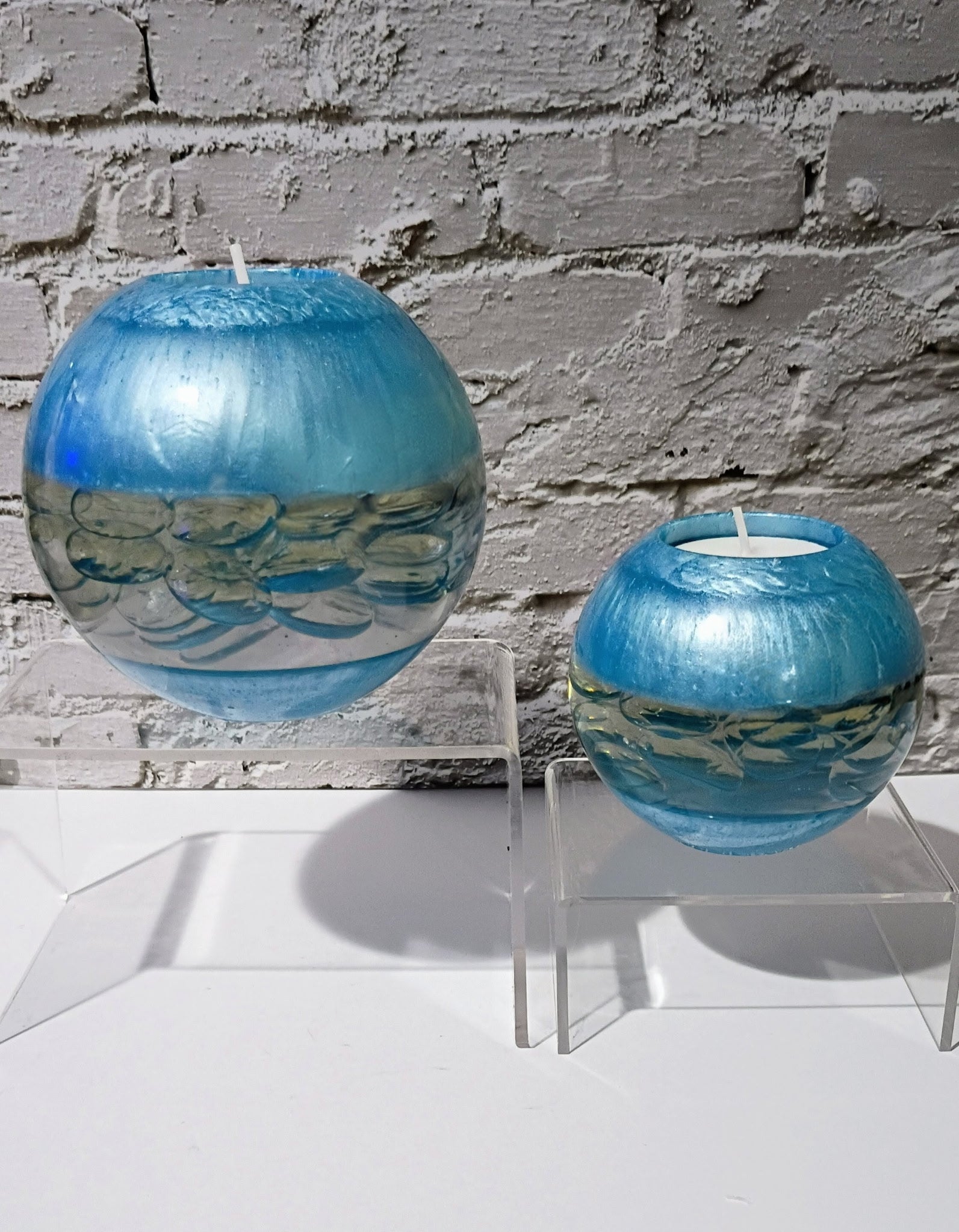 Large Ball Tealight Candle Holder Set