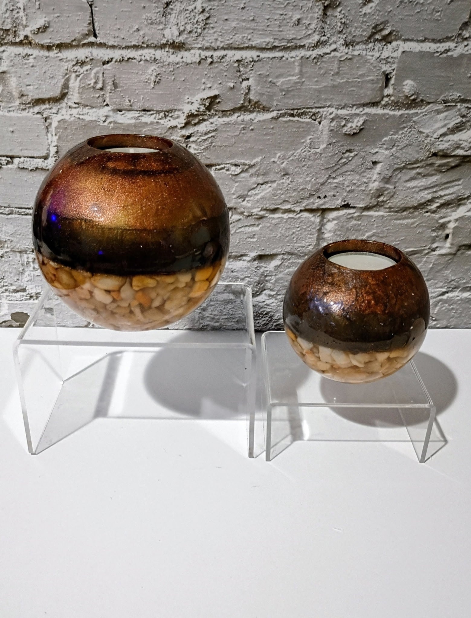 Large Ball Tealight Candle Holder Set