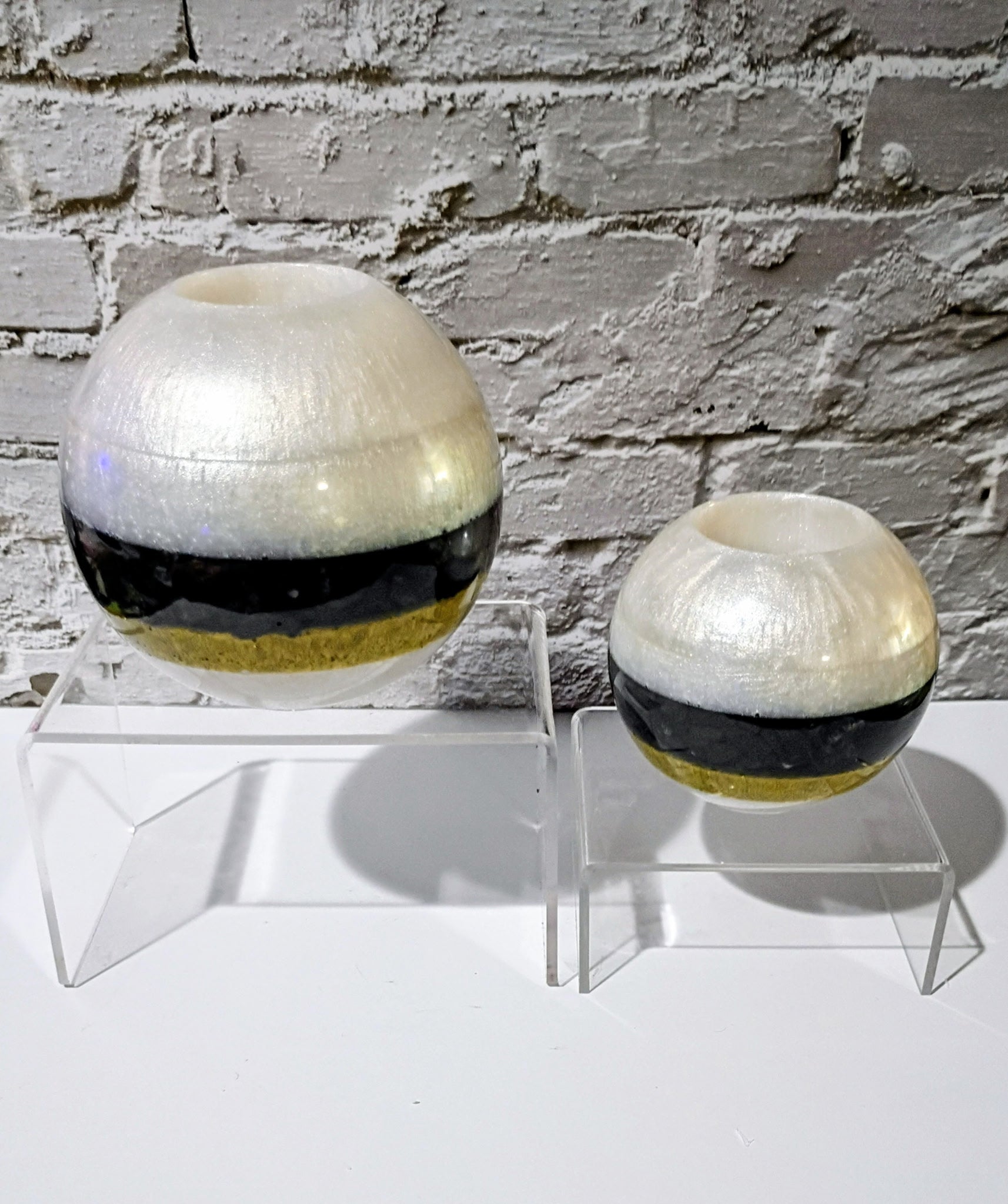 Large Ball Tealight Candle Holder Set