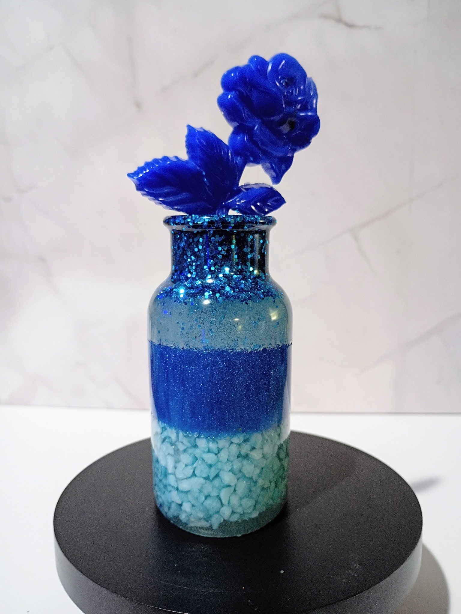 Small Epoxy Vases with Flowers