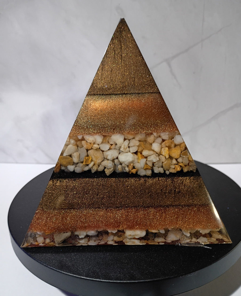 "Sahara Sands" - Large Epoxy Pyramid
