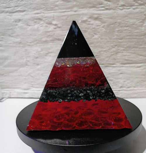 "Through The Fire" - Large Epoxy Pyramid