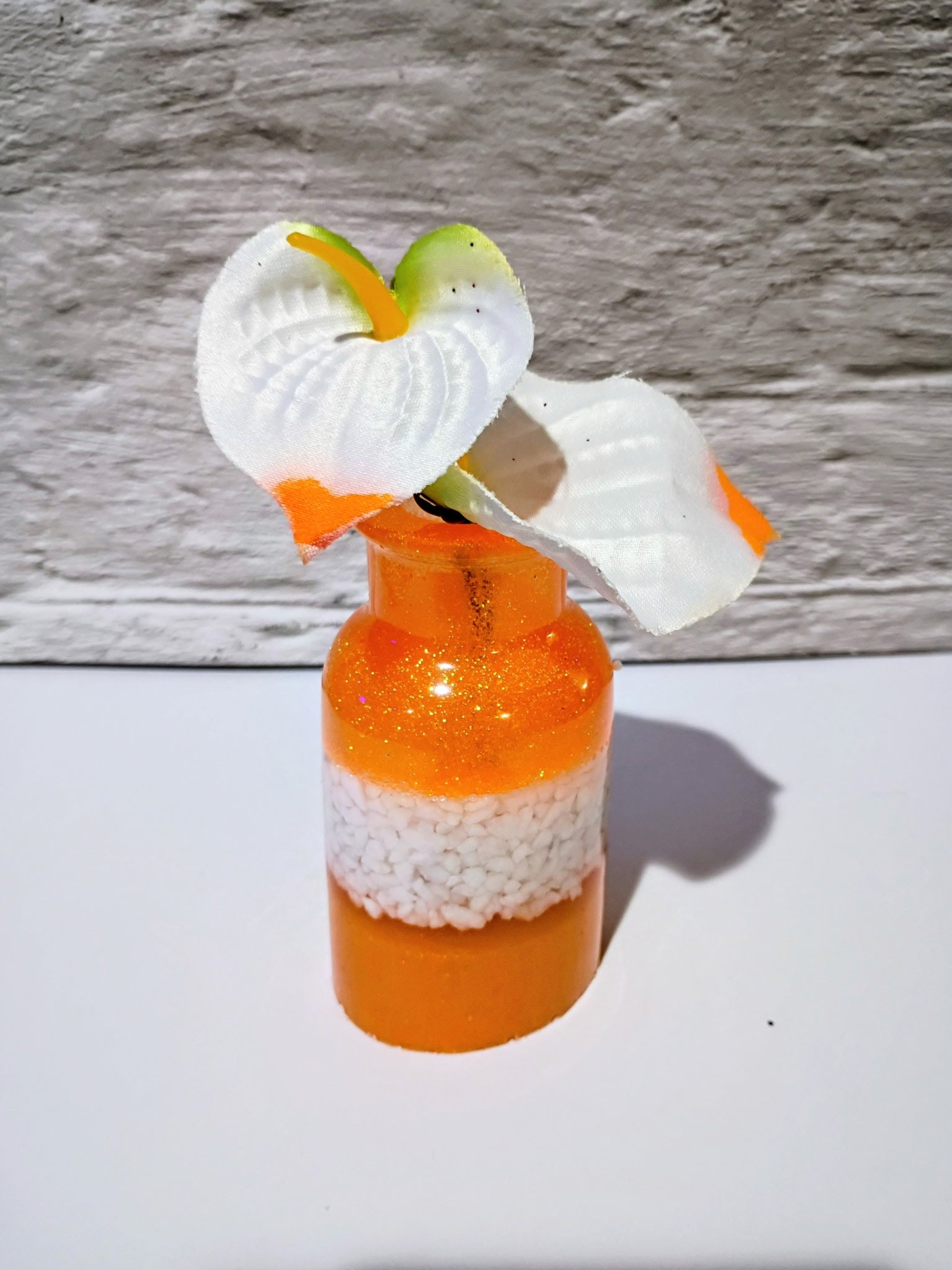Small Epoxy Vases with Flowers