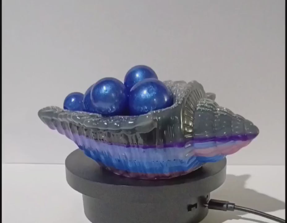 "Evil Eye" - Large Epoxy Seashell